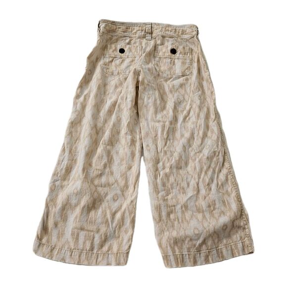 Patagonia Island Hemp Pants Womens 4 Capris Flowy Wide Leg Organic Cotton - Picture 7 of 10